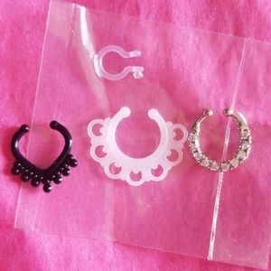 Faux Septum/Nose Jewelry